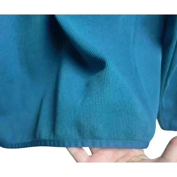 The Southern Shirt Co. Keeler 1/4 Zip Pullover in Indian Teal Size Medium - Picture 4 of 10